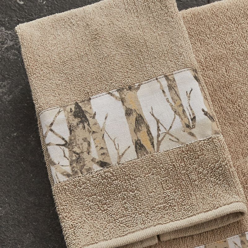 Park Designs Birch Forest Terry Fingertip Towel Set of 4, 5 of 6