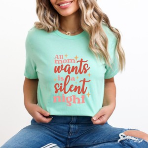 Simply Sage Market Mom Wants A Silent Night Short Sleeve Tee - 1 of 4