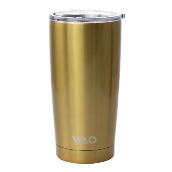 WAO 18oz  Thermal Tumbler with Acrylic Lid in Dark Gold