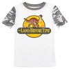 The Land Before Time Littlefoot Youth Short Sleeve Pajama Set With Camo Design - 2 of 4