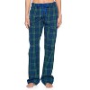 Ashford & Brooks Women's Woven Pajama Sleep Pants - Green Blackwatch - XX-Large - 2 of 4