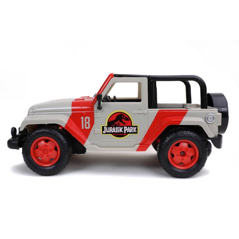 Jada Toys Hollywood Rides RC Jurassic Park Jeep Wrangler - 1:16 Scale, 3 of 10
