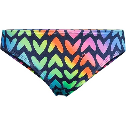 Girls Navy Wave Bikini Bottoms