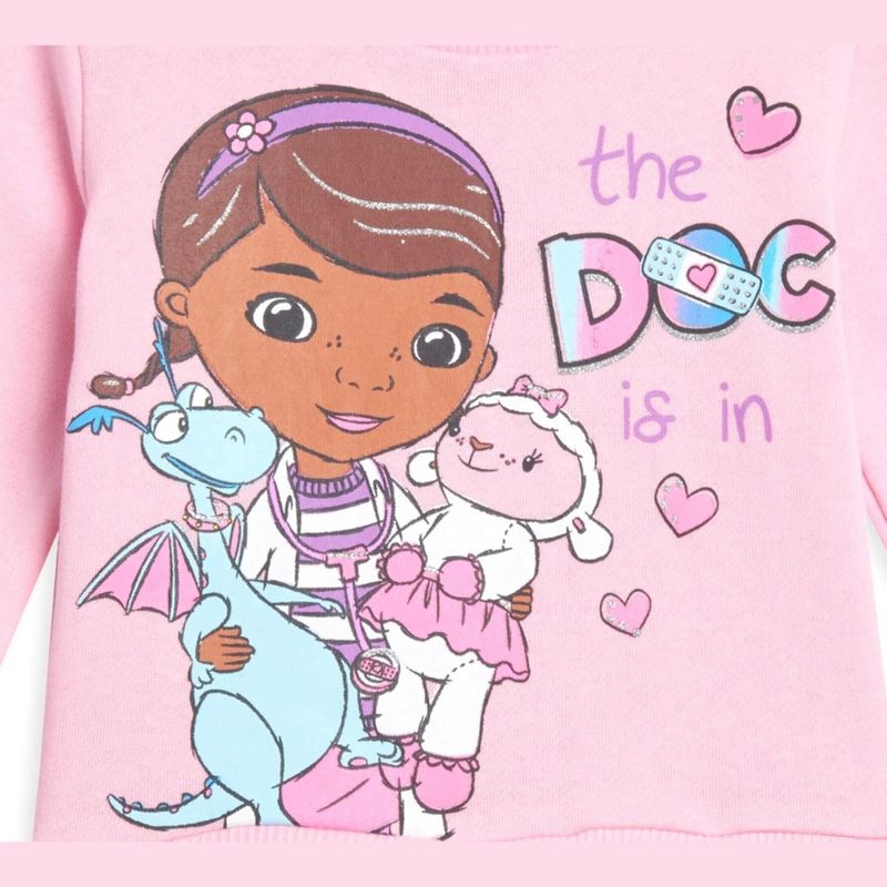 Disney Doc Mcstuffins Girls Sweatshirt Little Kid , 2 of 3