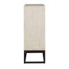 Treasure Trove Accents 2 Door Bar Cabinet Hotchkiss Cream: Pine Surface, MDF Frame, Divided Storage, 44" Height - 3 of 4