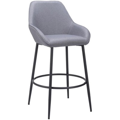 Zuo Vila Barstool (Set of 2) Gray
