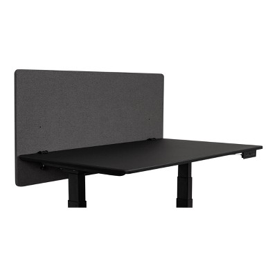 Ash Gray Acoustic Desk Divider with Clamp-on Design