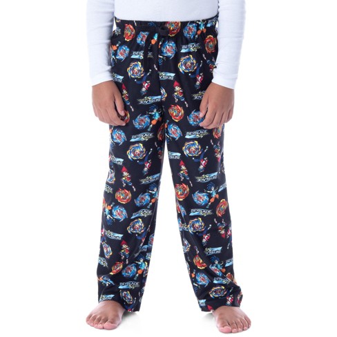 Beyblade Burst Super King Boys Spinner Tops Character Kids Pajama Pants 8 Black