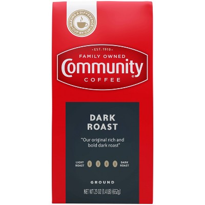 Community Coffee Dark Roast Ground Coffee - 23oz