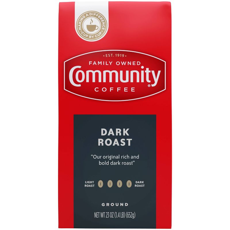 Community Coffee Dark Roast Ground Coffee, 1 of 4