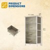 JIONJOY 4-Drawer Fabric Dresser – Wood Top, Steel Frame, Wide Storage for Bedroom Living Room Closet - 2 of 4