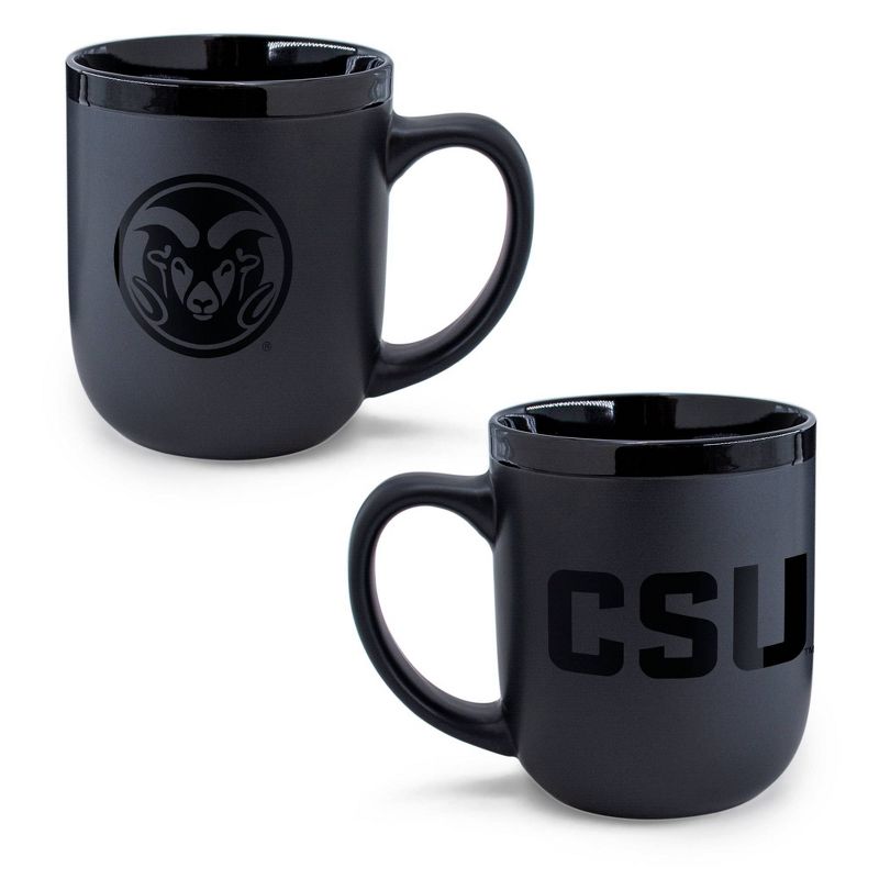 NCAA Colorado State Rams 12oz Ceramic Coffee Mug - Black, 3 of 4