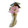 Christopher Radko 5.5 Inch High Button Blooms Ornament Breast Cancer Pink Tree Ornaments - 2 of 3