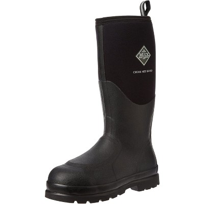 Men's Muck Chore Classic Steel Toe Boot, CHSMETA, Black