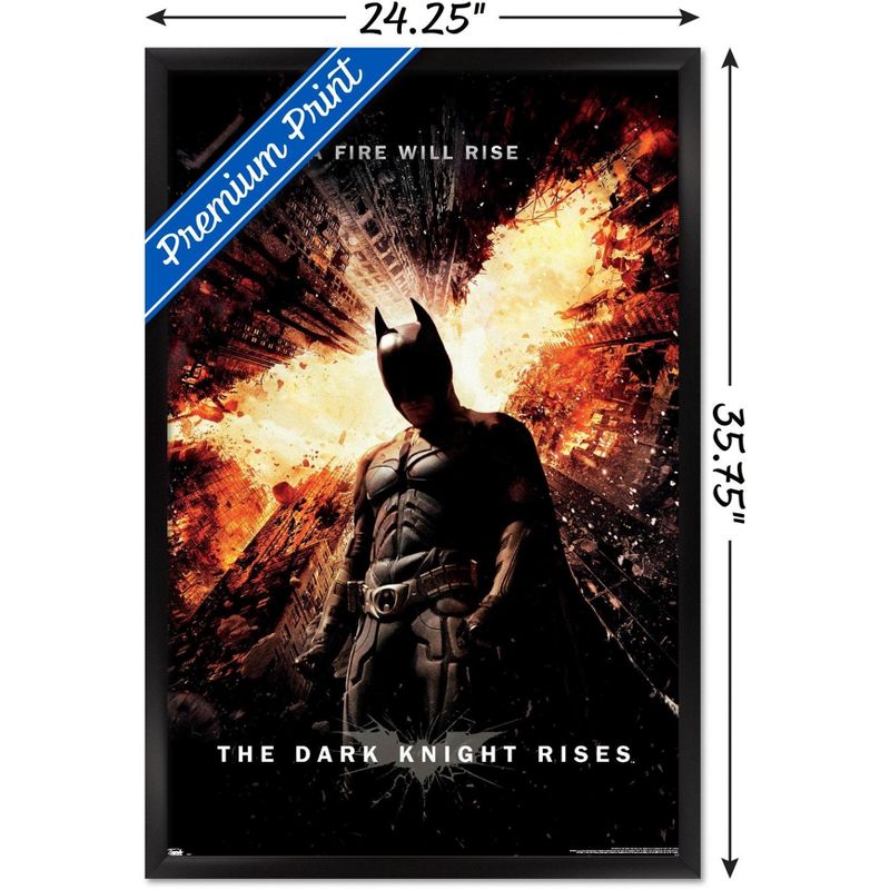 Trends International DC Comics Movie - The Dark Knight Rises - One Sheet Framed Wall Poster Prints, 3 of 7