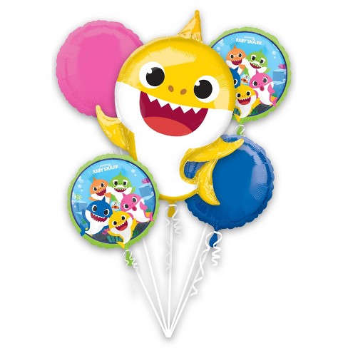 Balloons in cartoon style. Bunch of balloons for birthdays and