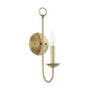 Livex Lighting Estate 1 - Light Wall Light in  Antique Brass - 3 of 4