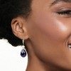 Ross-Simons 20.00 ct. t.w. Sapphire and Cultured Pearl Drop Earrings in Sterling Silver - 2 of 3