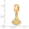 Black Bow Jewelry 14k Yellow Gold Plated Sterling Silver New Orleans Privateers NCAA Bead Charm - 2 of 3