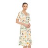 Women's Floral Short Sleeve Knee Length Dress - 2 of 4