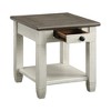 24" Wooden Classic End Table with Drawer and Bottom Shelf for Living Room - 3 of 4
