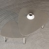 Sapphtopaz Modern Rotatable Coffee Table with Small Cocktail Table & Wheels Coffee Bar with Wood Legs Center Table for Living Room - 4 of 4