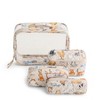 Vera Bradley Women's Outlet Clear 4-Piece Cotton Cosmetic Toiletry Bag Set - 2 of 2