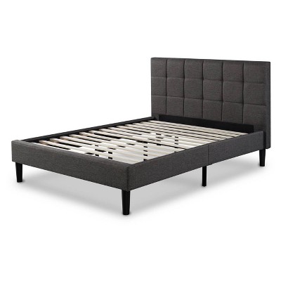 Twin Freemont Upholstered Platform Bed Black Espresso Sleep - Revolution