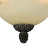 Vaxcel Sierra 3 - Light Flush Mount in  Black Walnut - 2 of 4