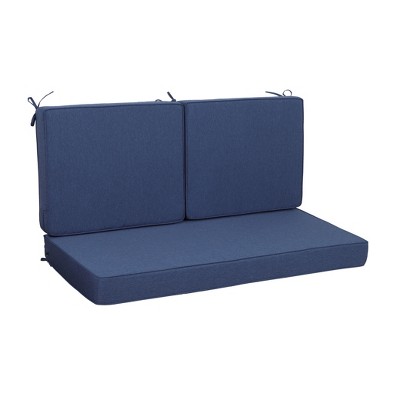 PAGED Outdoor Loveseat Cushion Set,48x24x4.5 inch,Waterproof Deep Seat Cushions for Patio Furniture,Double Seat (1 seat+2 back cushions)