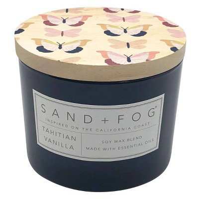 12oz Tahitian Vanilla Scented Candle - Sand + Fog