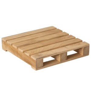 Vintiquewise Rustic Wooden Pallet Display Stand Natural Wood Riser for Home Decor, Table Centerpiece, Candle, Dessert, Plant, DIY, Party, Event - 1 of 4