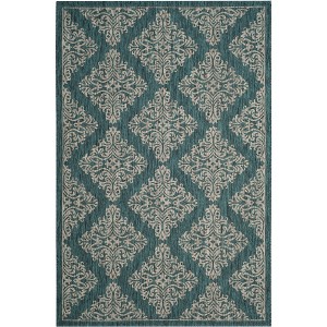 Courtyard CY8751 UV & Stain Resistant Non-Shedding Power Loomed Indoor/Outdoor Rugs - Safavieh - 1 of 4