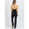 Women's HALTER RUCHE FRONT JUMPSUIT - Blue Blush - 4 of 4