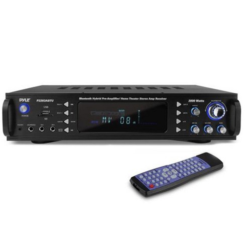 Pyle 4-channel Bluetooth Home Power Amplifier - Black : Target