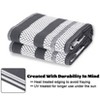 Outdoor Plastic Straw Rug Waterproof Outdoor Rug Reversible Plastic Camping Rugs for Patio Porch Deck Backyard Camper Balcony Picnic - 4 of 4