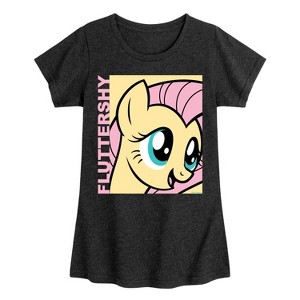 Girls' - My Little Pony - Fluttershy Fitted Short Sleeve Graphic T-Shirt - 1 of 4