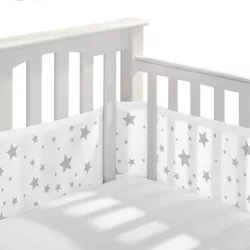 BreathableBaby Breathable Mesh Crib Liner, Classic Collection, Star Light