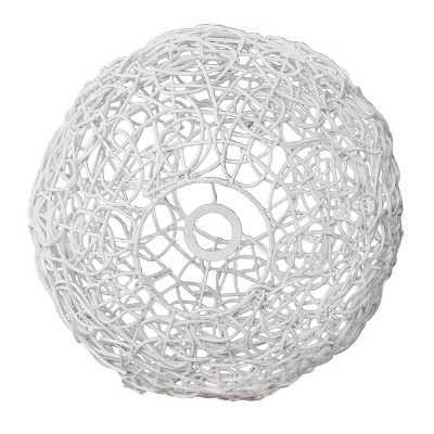 SEI Alakesh Round Woven Rattan Pendant Lamp Shade - Thumbnail 2
