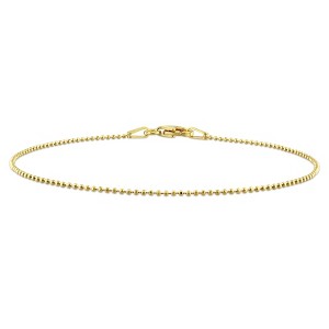 EVERLY JEWELRY |1mm Ball Station Chain Bracelet in Silver - Multiple Metal Color Options - 1 of 4
