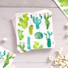 Sparkle and Bash 100 Pack Succulent Cactus Paper Napkins for Fiesta Birthday Party (6.5 In) - 2 of 4