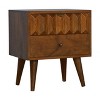 The bedside table is an essential piece of furniture designed for convenience and style in the bedroom. It serves multiple purposes. - 2 of 4