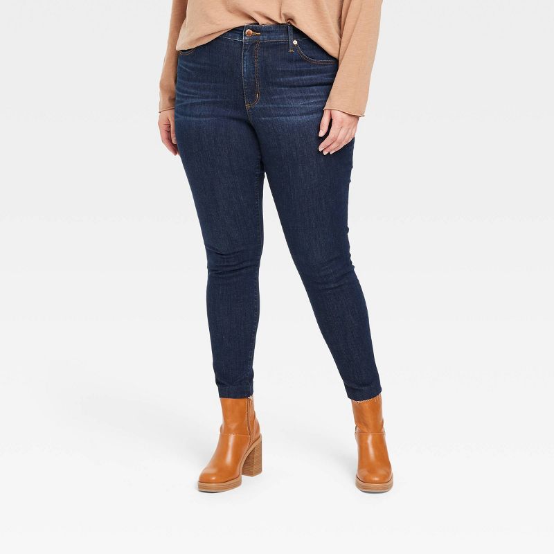 Women's High-Rise Skinny Jeans - Universal Thread™ Dark Wash, 1 of 9