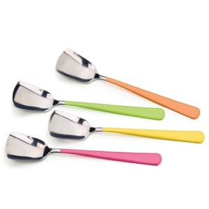 RSVP Endurance Stainless Steel Ice Cream Spoons, Set of 4, Assorted colors - 1 of 2