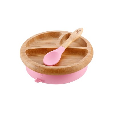 Image of Avanchy Bamboo Baby Plate - Pink