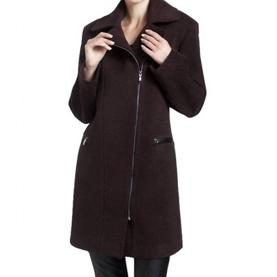 Women's Side-Zip Car Coat - ANGEL