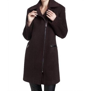Women's Side-Zip Car Coat - ANGEL - 1 of 2