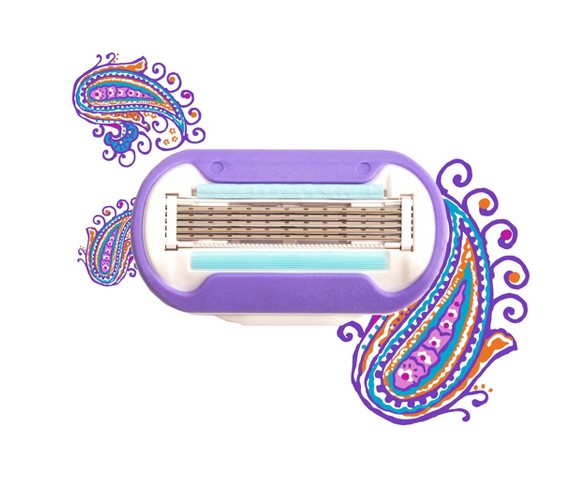 Vera Bradley + Venus Extra Smooth Swirl Women's Razor Blade Refills - 4ct