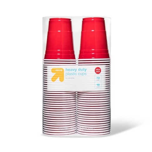 Disposable Red Plastic Cups 18oz 72ct Up Up Target