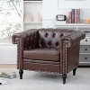 NicBex Velvet Accent Chair,Upholstered Living Room Chairs with Mid-Height Backrest and Gourd Shaped Wood Leg,Accent Chairs for Living Room - 2 of 4